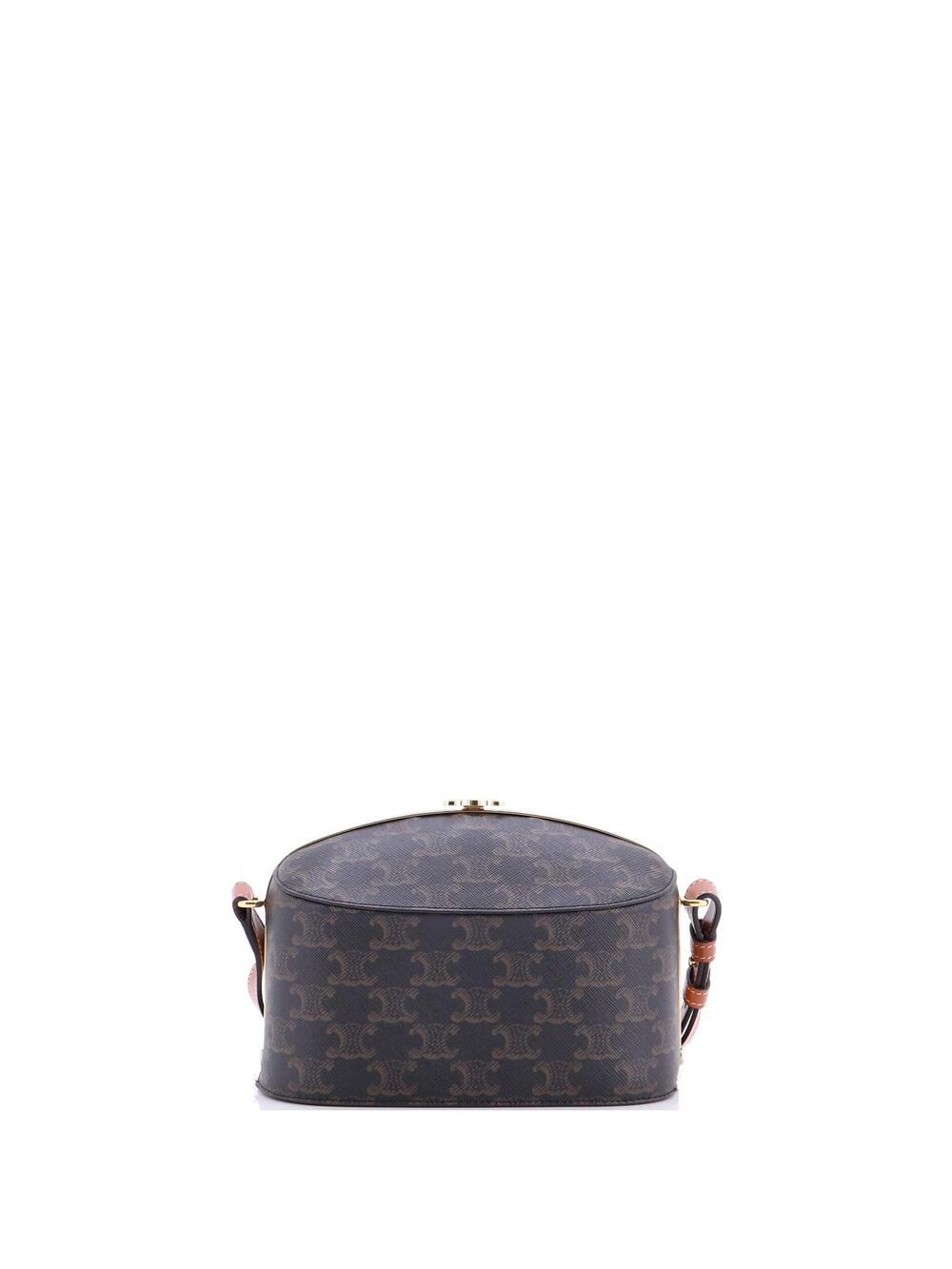 Celine Lunch Box Bag Triomphe Coated #204197C21B - Picture 3 of 6